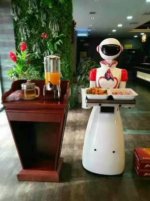 濰坊威朗無軌機器人餐廳機器人醫院消毒語音機器人送餐傳菜
